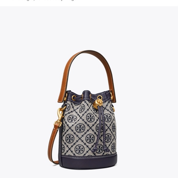 🌟Tory Burch MINI T MONOGRAM BUCKET BAG - Picture 2 of 11